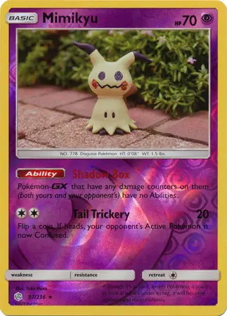 Cosmic Eclipse Mimikyu #97/236 reverse holo